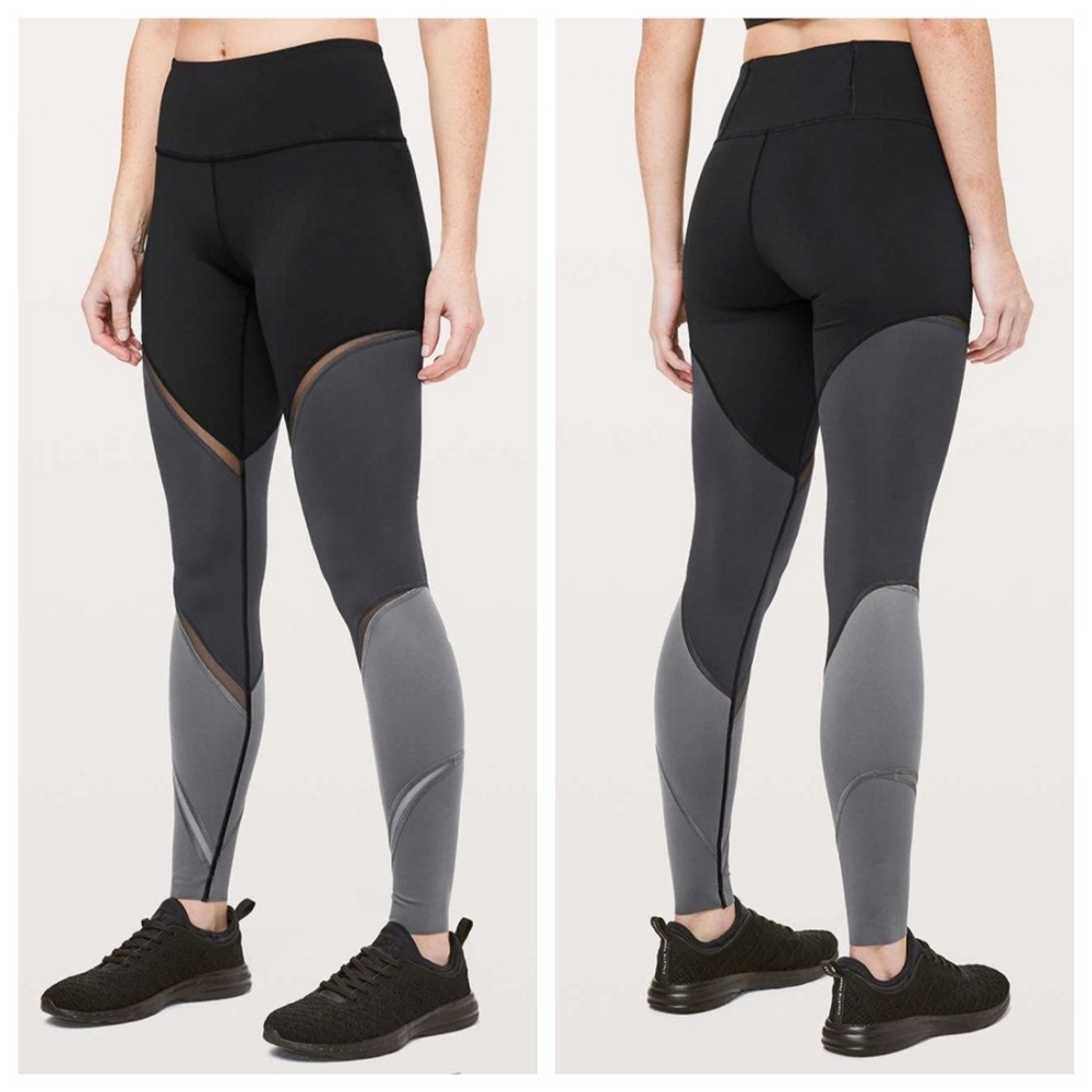 SZ 10 TRICOLOR LEGGINGS lululemon